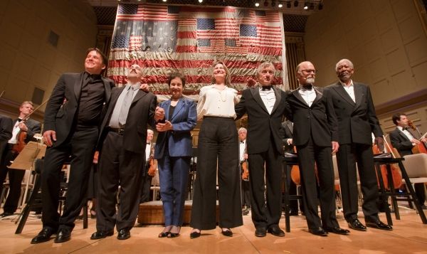 Keith Lockhart, Peter Boyer, Lynn Ahrens, Cherry Jones, Robert De Niro, Ed Harris and Photo