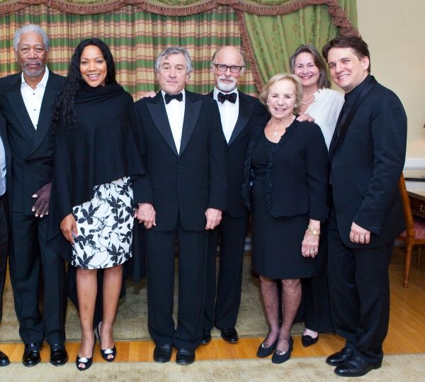Morgan Freeman, Grace Hightower, Robert De Niro, Ed Harris, Ethel Kennedy, Cherry Jon Photo