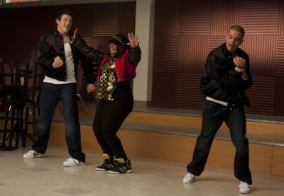 Cory Monteith, Amber Riley and Mark Salling Photo