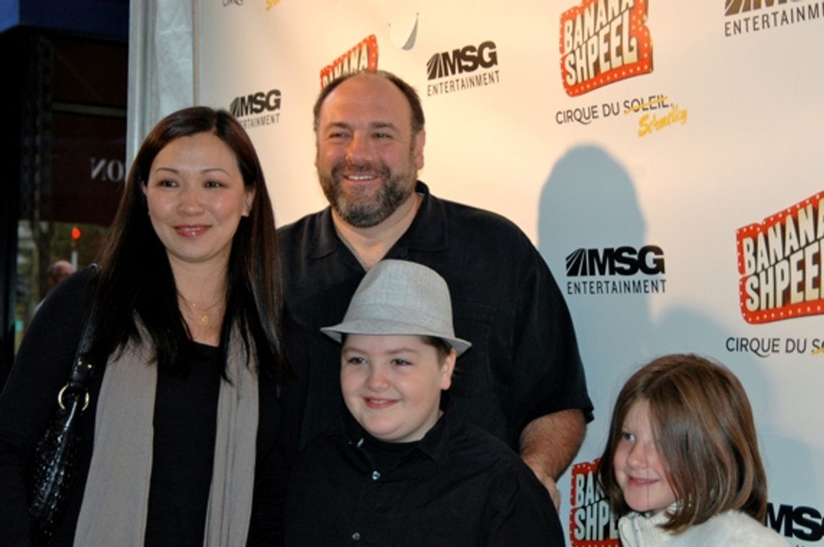 James Gandolfini and Family at 
