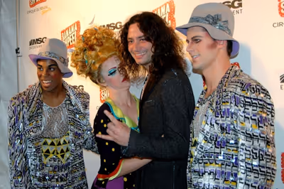 DeWitt Fleming Jr., Shereen Hickman, Constantine Maroulis, and Luke Hawkins Photo