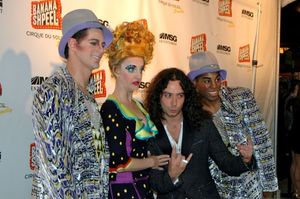 Luke Hawkins, Shereen Hickman, Constantine Maroulis, and DeWitt Fleming Jr. Photo