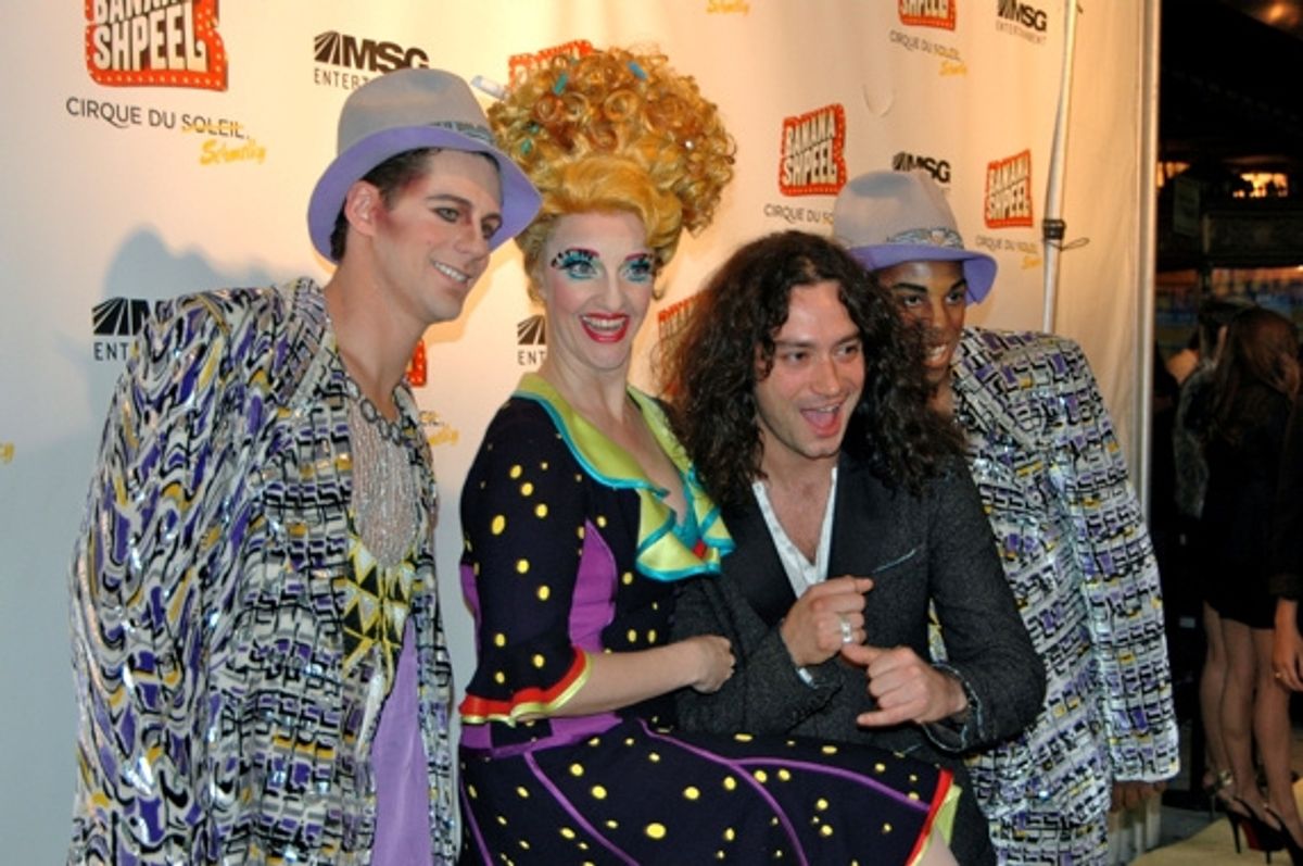 Luke Hawkins, Shereen Hickman, Constantine Maroulis, and DeWitt Fleming Jr at 