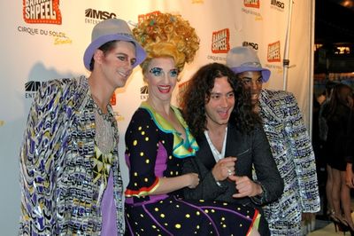 Luke Hawkins, Shereen Hickman, Constantine Maroulis, and DeWitt Fleming Jr Photo