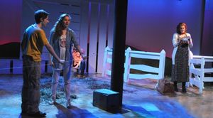 NOAH ROBBINS, ANNA KULL, PETER BRADBURY (face hidden), and JORDAN BAKER Photo