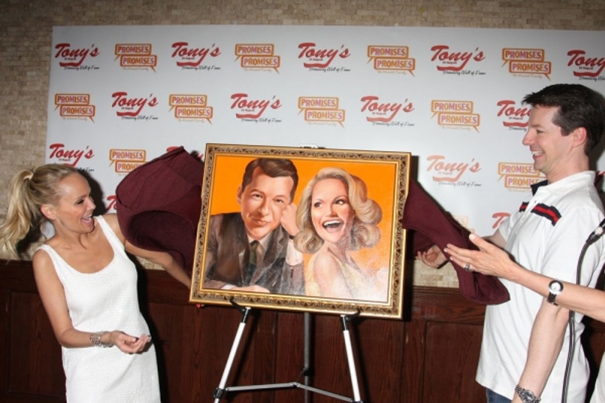 Kristin Chenoweth and Sean Hayes at 