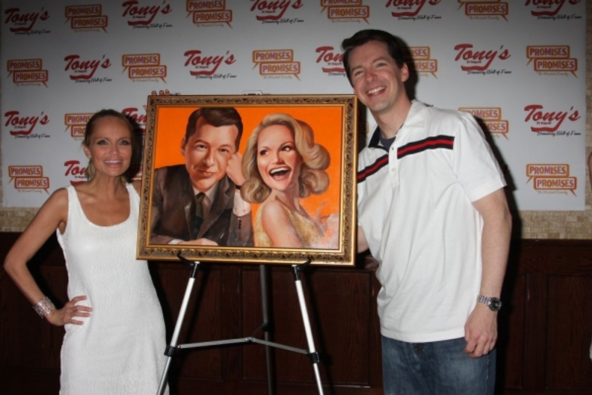 Kristin Chenoweth and Sean Hayes at 