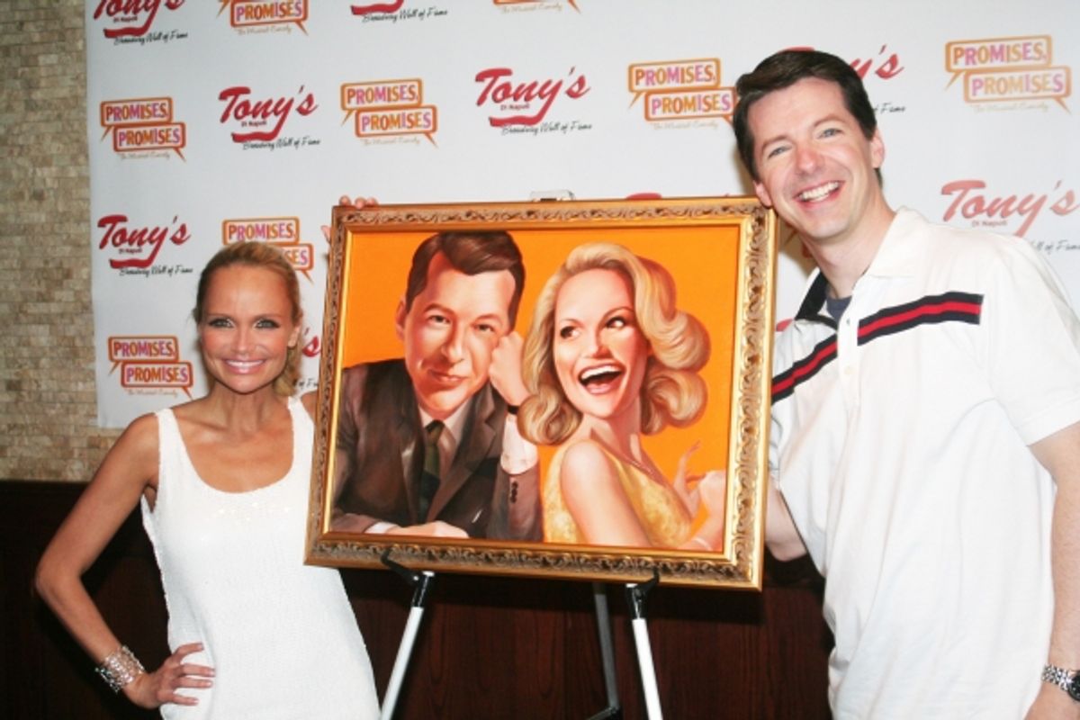 Kristin Chenoweth and Sean Hayes at 