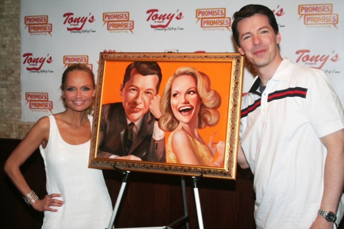 Kristin Chenoweth and Sean Hayes at 