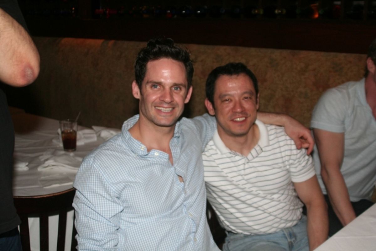 Keith Kuhl and Alex Volckhausen at Tony diNapoli's Honors Chenoweth & Hayes with Portrait 