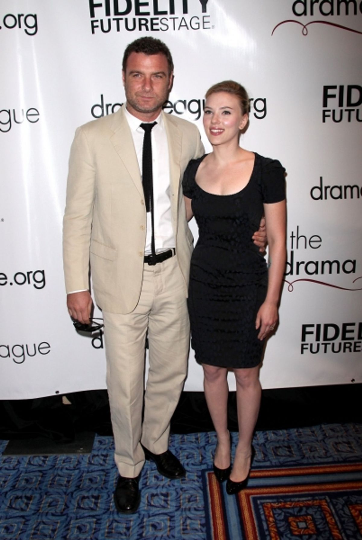 Liev Schreiber and Scarlett Johansson at 