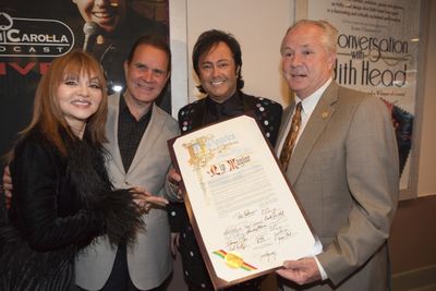 Councilman LaBonge, Rip Taylor, Judy Tenuta, Rich Little, and Jaime Monroy Photo