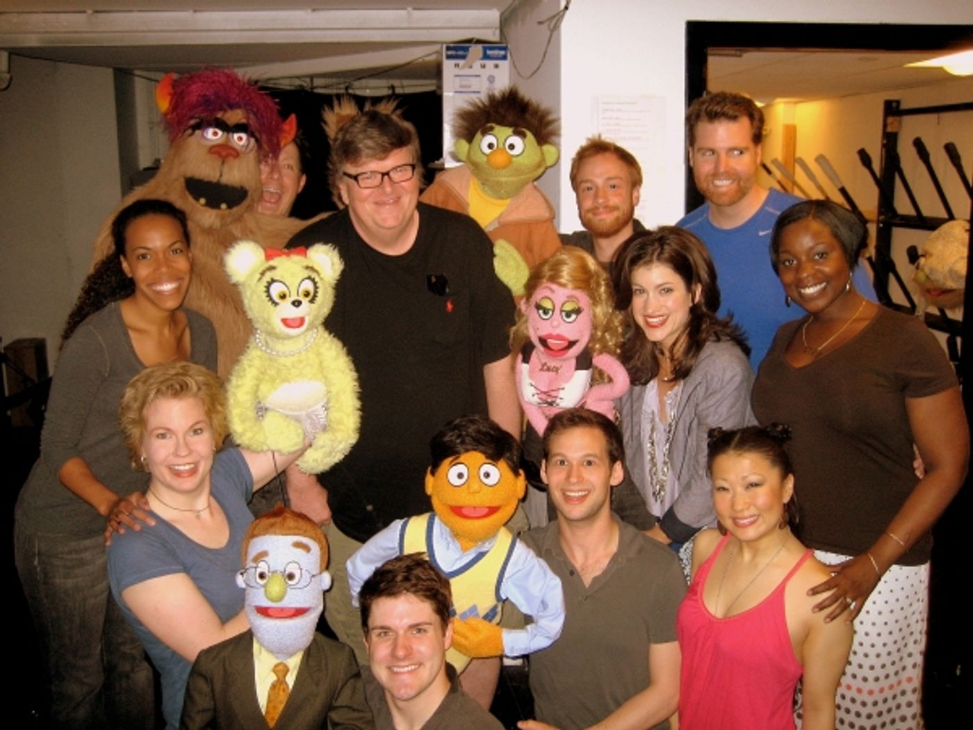 Photo Flash: Michael Moore Visits AVENUE Q  Image