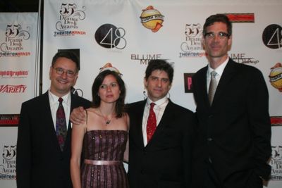 Greg Pliska, Drama Desk Awards guest, HEM Steve Curtis and HEM/Musician Photo