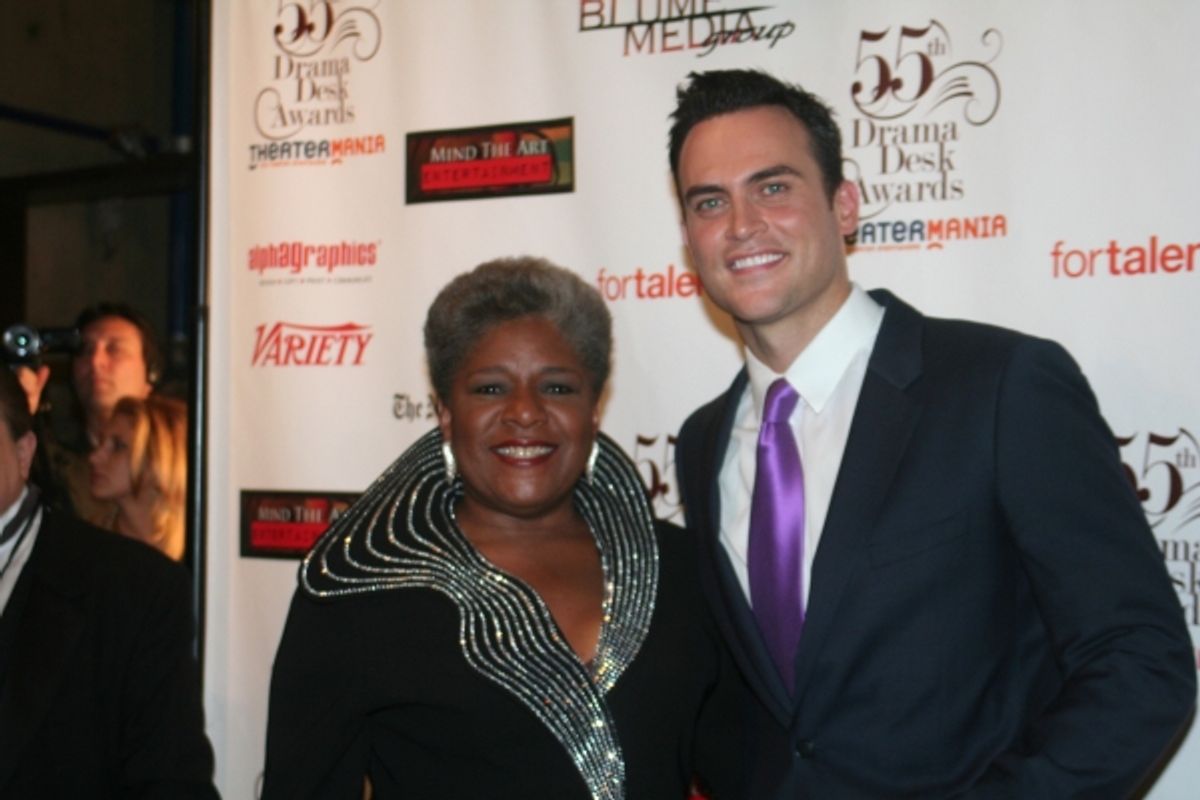 Terri White and Cheyenne Jackson at 