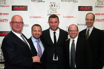 Stuart Thompson, Michael Rego, Liev Schreiber, Matthew Rego and Hank Unger Photo