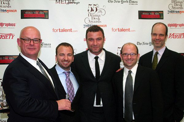 Stuart Thompson, Michael Rego, Liev Schreiber, Matthew Rego and Hank Unger Photo