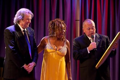 Jimmy Webb and Thelma Houston with Councilmember Ed P. Reyes, LA, First District Photo