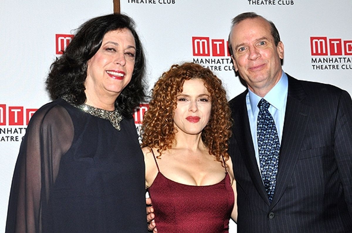 Lynne Meadow, Bernadette Peters & Barry Grove at 