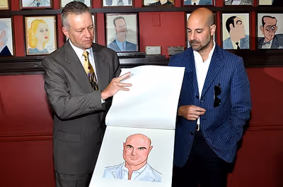 Max Klimavicius & Stanley Tucci Photo