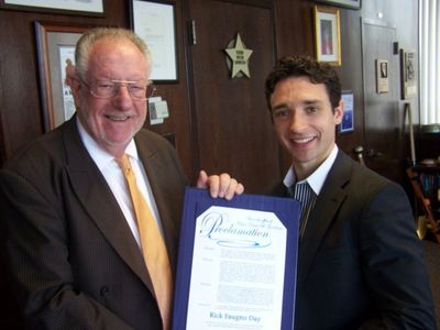 Mayor Oscar Goodman with Rick Faugno Photo