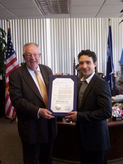 Mayor Oscar Goodman with Rick Faugno Photo