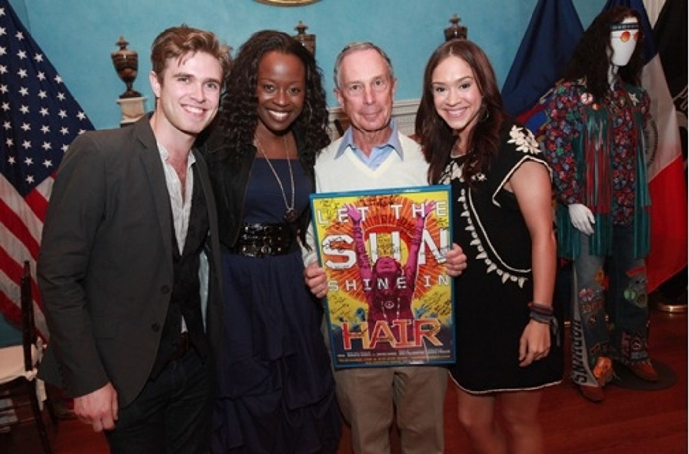 Photo Flash: Bloomberg Honors HAIR at Gracie Mansion  Image