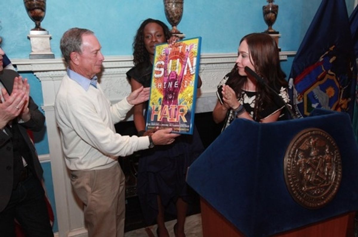 Mayor Michael Bloomberg, Jeannette Bayardelle and Diana DeGarmo at 