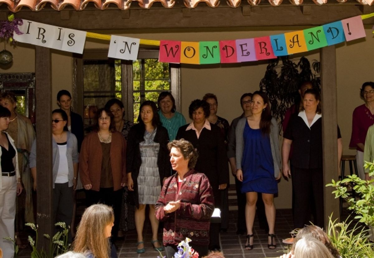 Dr. Iris Levine introduces the ladies of Vox Femina Los Angeles at 