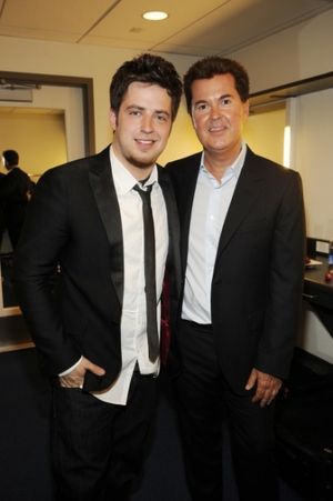 Lee DeWyze and Simon Fuller Photo