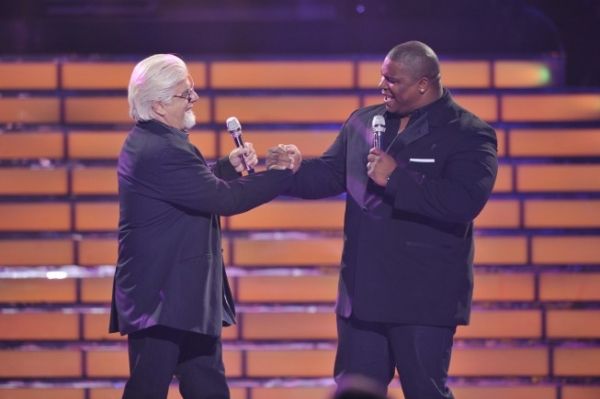 American Idol finalist Michael Lynche and Michael McDonald Photo
