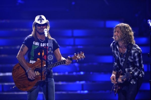 Brett Michaels and Finalist Casey James Photo