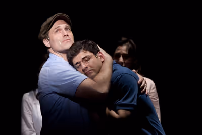 Marc Kudisch, Tony Yazbeck and Judy Kuhn Photo