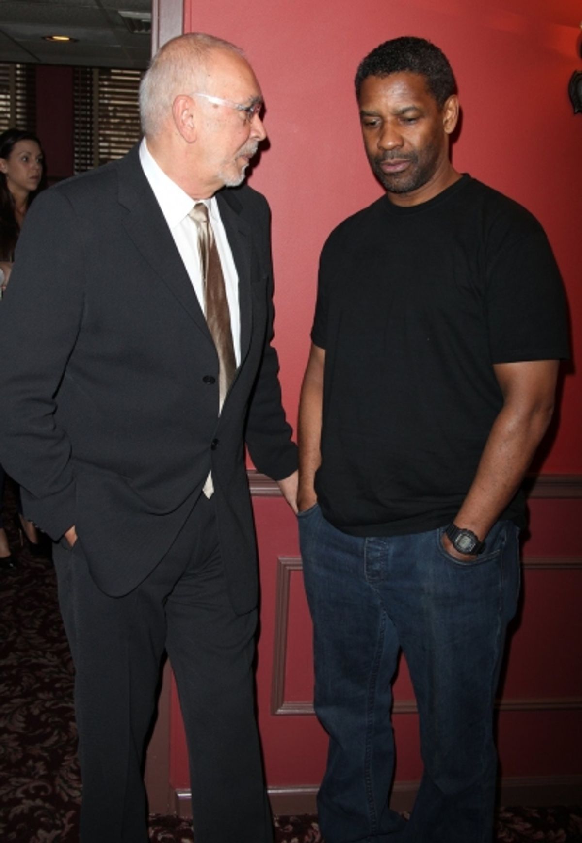 Frank Langella and Denzel Washington at 