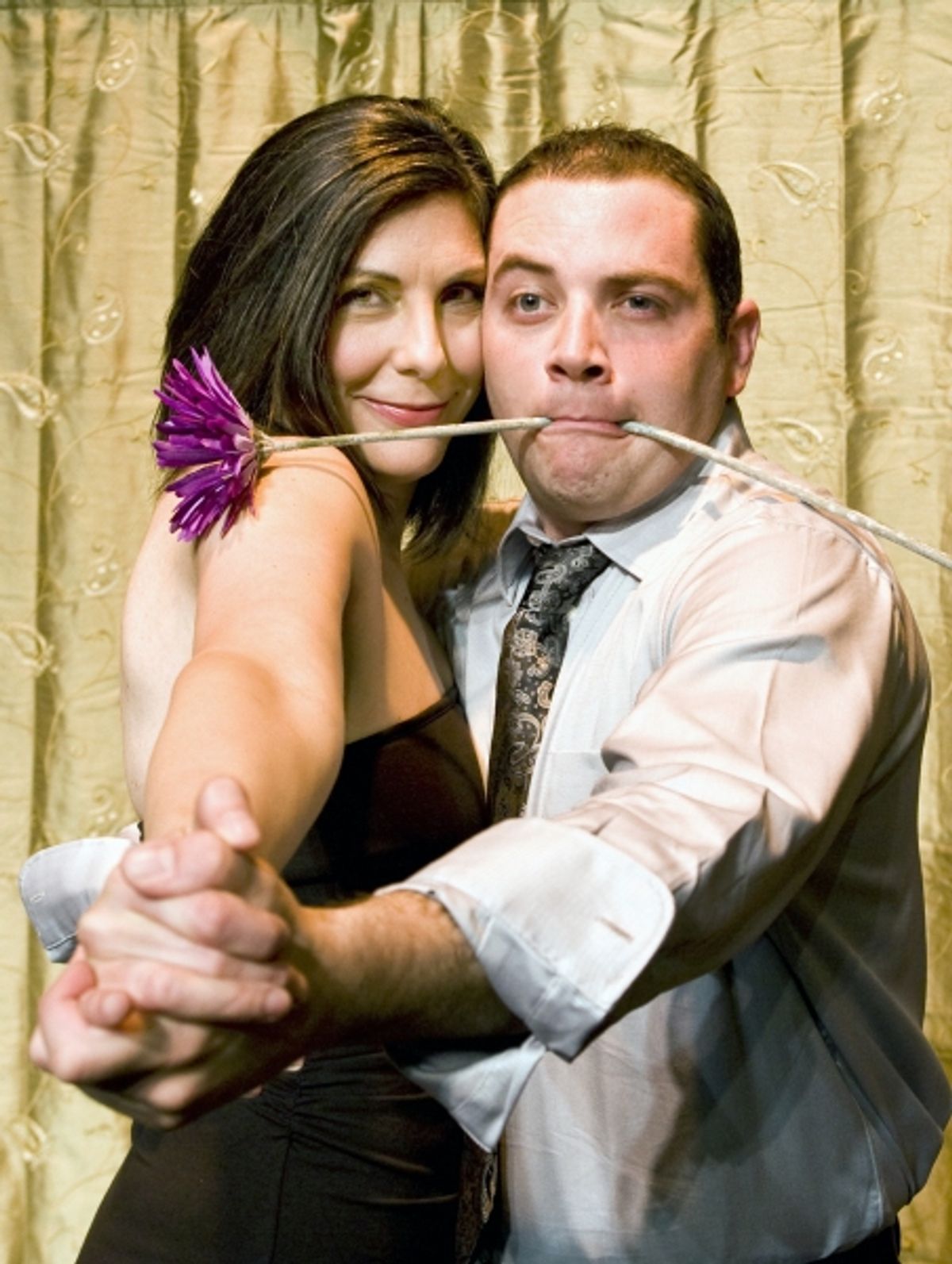 Karen Schaeffer as Suzette and Paul Valleau at 