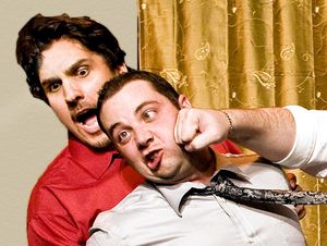 Josh Visnapuu as Bernard and Paul Valleau @ BroadwayWorld Josh Visnapuu as Bernard and Paul Valleau Photo