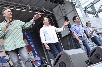 Ken Land, Brooks Ashmanskas, Sean Martin Hingston & Matthew Loehr Photo