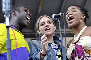 Mykal Kilgore, Annaleigh Ashford & Anastacia McCleskey @ BroadwayWorld Mykal Kilgore, Annaleigh Ashford & Anastacia McCleskey Photo