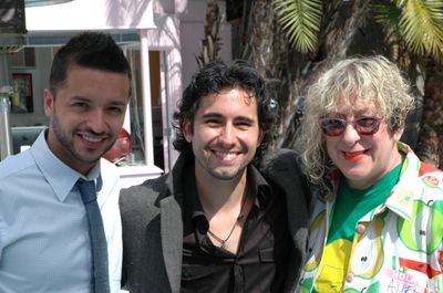 Jai Rodriguez, John Lloyd Young and Allee Willis Photo
