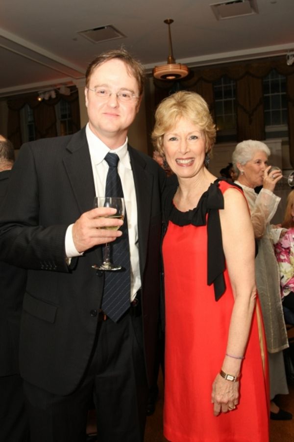 Lucy Moses School director Igal Kesselman and gala committee member Phyllis Feder Photo