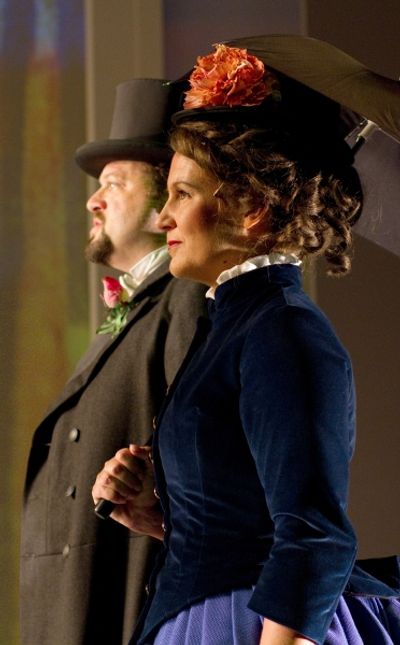Scott Greer as Jules and Kristine Fraelich as Dot  Photo