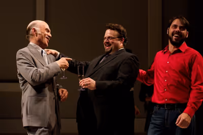 Walter Charles as Charles Redmond, Scott Greer as Bob Greenberg and Jeffrey Coon as G Photo