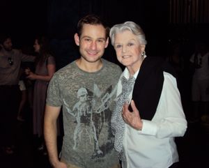 Chad Kimball and Angela Lansbury Photo