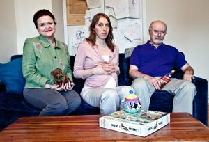 Charlotte Booker (Dorothy), Crystal Finn (Katie), and Edward James Hyland (Hugh) Photo