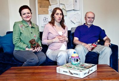 Charlotte Booker (Dorothy), Crystal Finn (Katie), and Edward James Hyland (Hugh) Photo