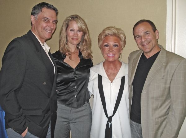 Mitzi Gaynor with the cast of Dietrich & Chevalier Photo