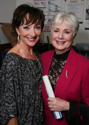 Carman Cusack (L) and actress Shirley Jones Photo