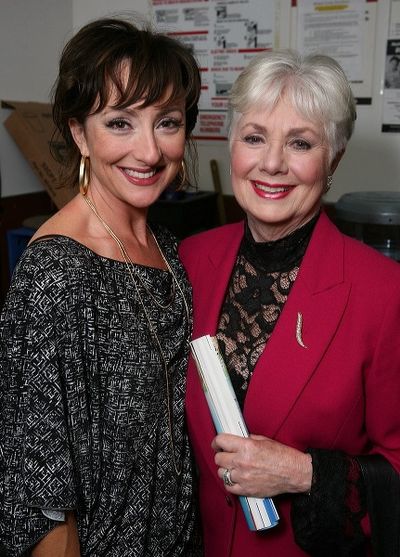 Carman Cusack (L) and actress Shirley Jones Photo