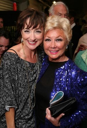 Carmen Cusack (L) (Nellie on stage) and actress Mitzi Gaynor @ BroadwayWorld Carmen Cusack (L) (Nellie on stage) and actress Mitzi Gaynor Photo