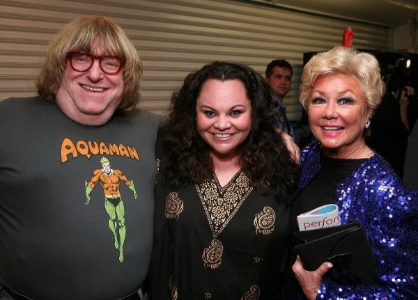 Bruce Vilanche, cast member Keala Settle and actress Mitzi Gaynor Photo